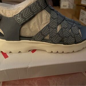 Ryka Blue and Gray Women's Sandals